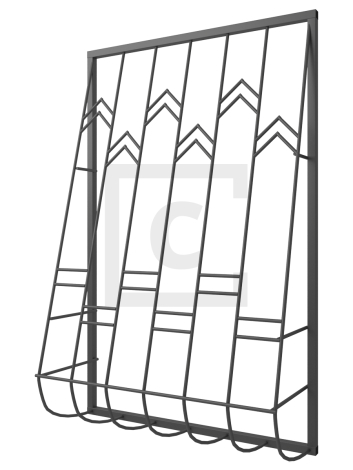 Решётка на окно сварная дутая 2-64 — фото 1