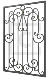 Решётка на окно кованая 7-41